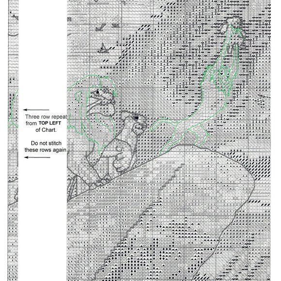 Disney Kinkade Lion King Cross Stitch Pattern16x12 - Picture 2 of 3